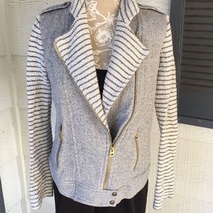 ⭐️Lucky Brand terry zip-up sweater jacket⭐️